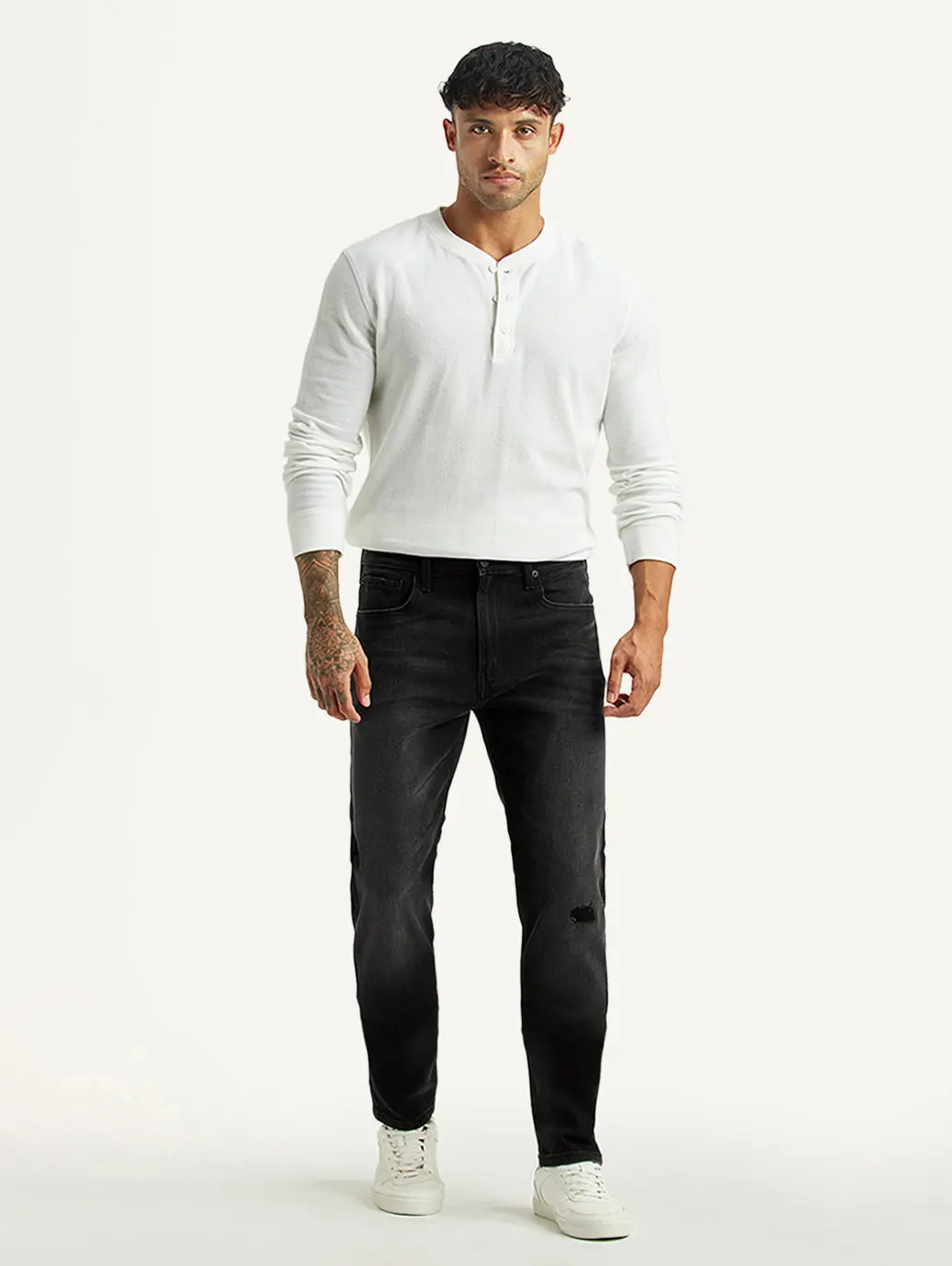 Men's 512 Black Slim Tapered Fit Hyper Stretch Jeans 1