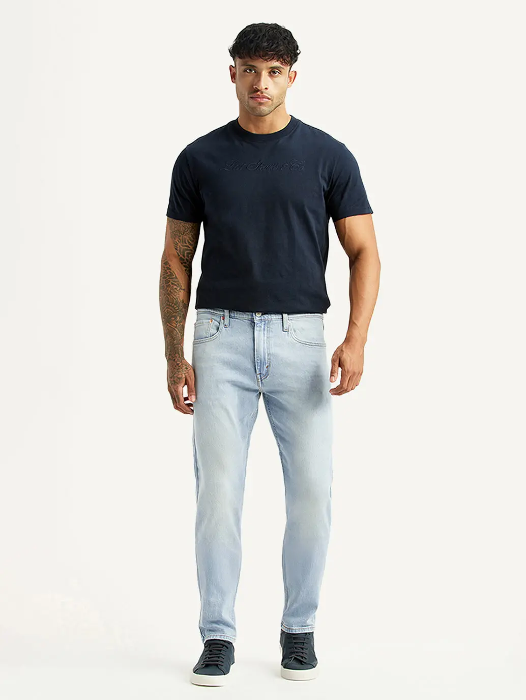 Men's 512 Light Blue Slim Tapered Fit Mid Rise Jeans 1