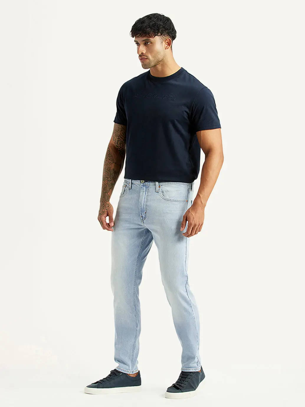 Men's 512 Light Blue Slim Tapered Fit Mid Rise Jeans 6