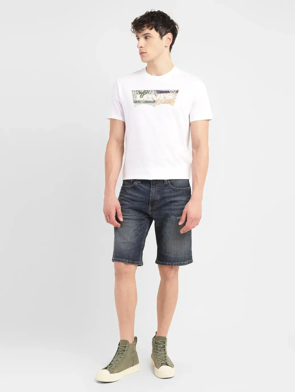 Men's Dark Indigo Regular Fit Shorts 1