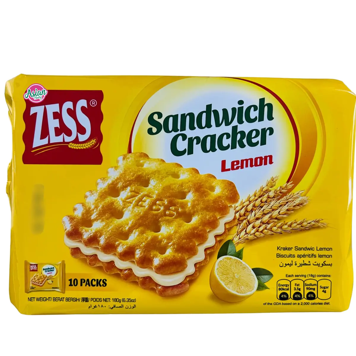 Zess Sandwiches Cracker Lemon 180G 1