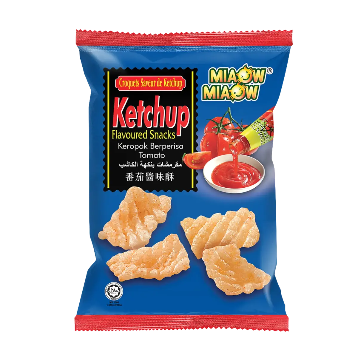 Miaow Miaow Ketchup Flavoured Snacks 60G 1