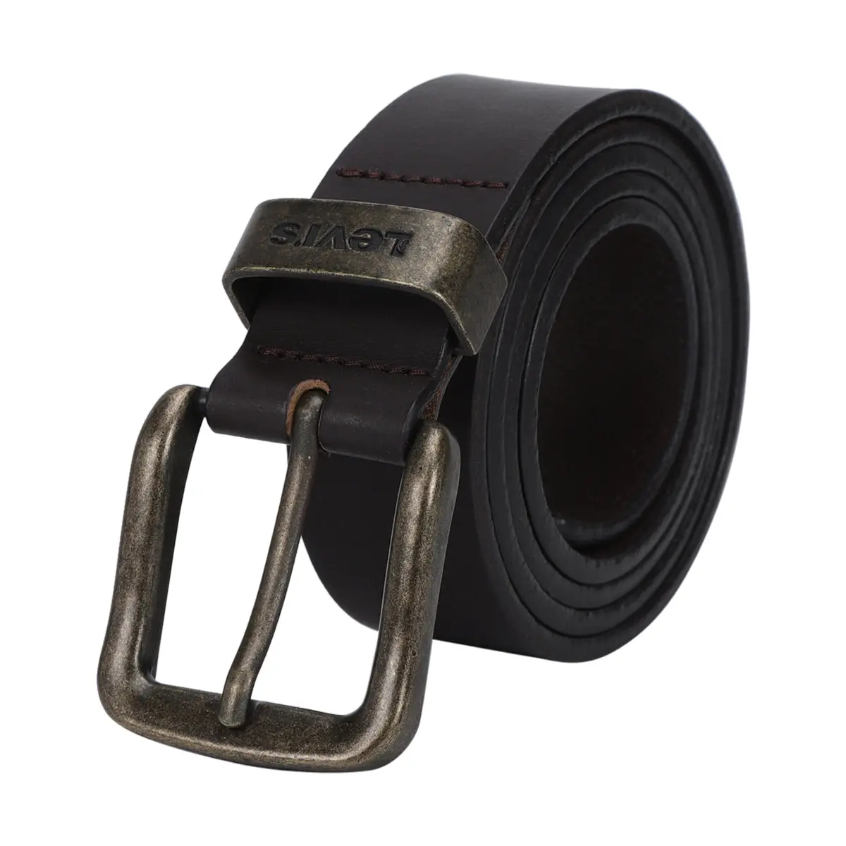 Men's Solid Brand Logo Belt 1