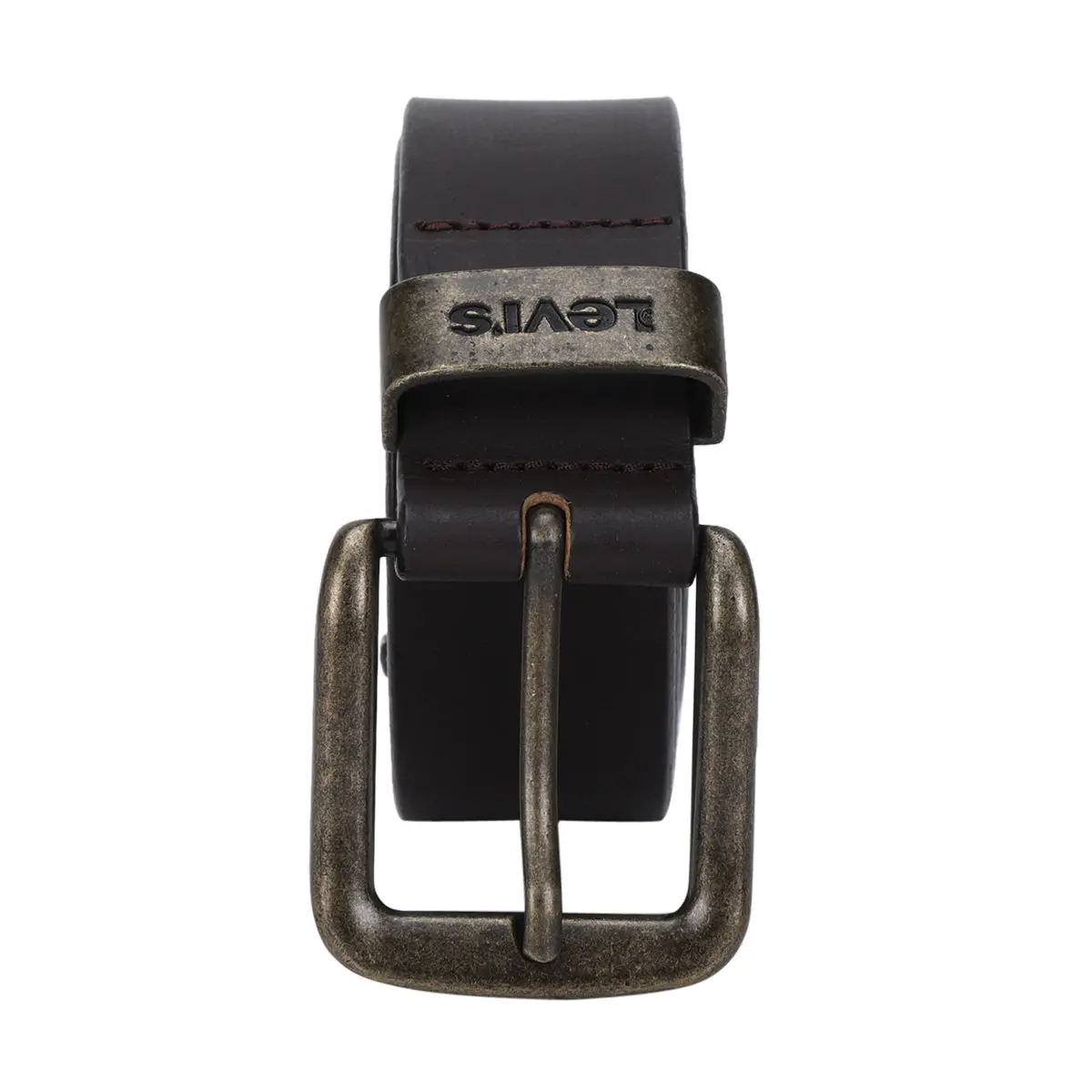 Men's Solid Brand Logo Belt 2