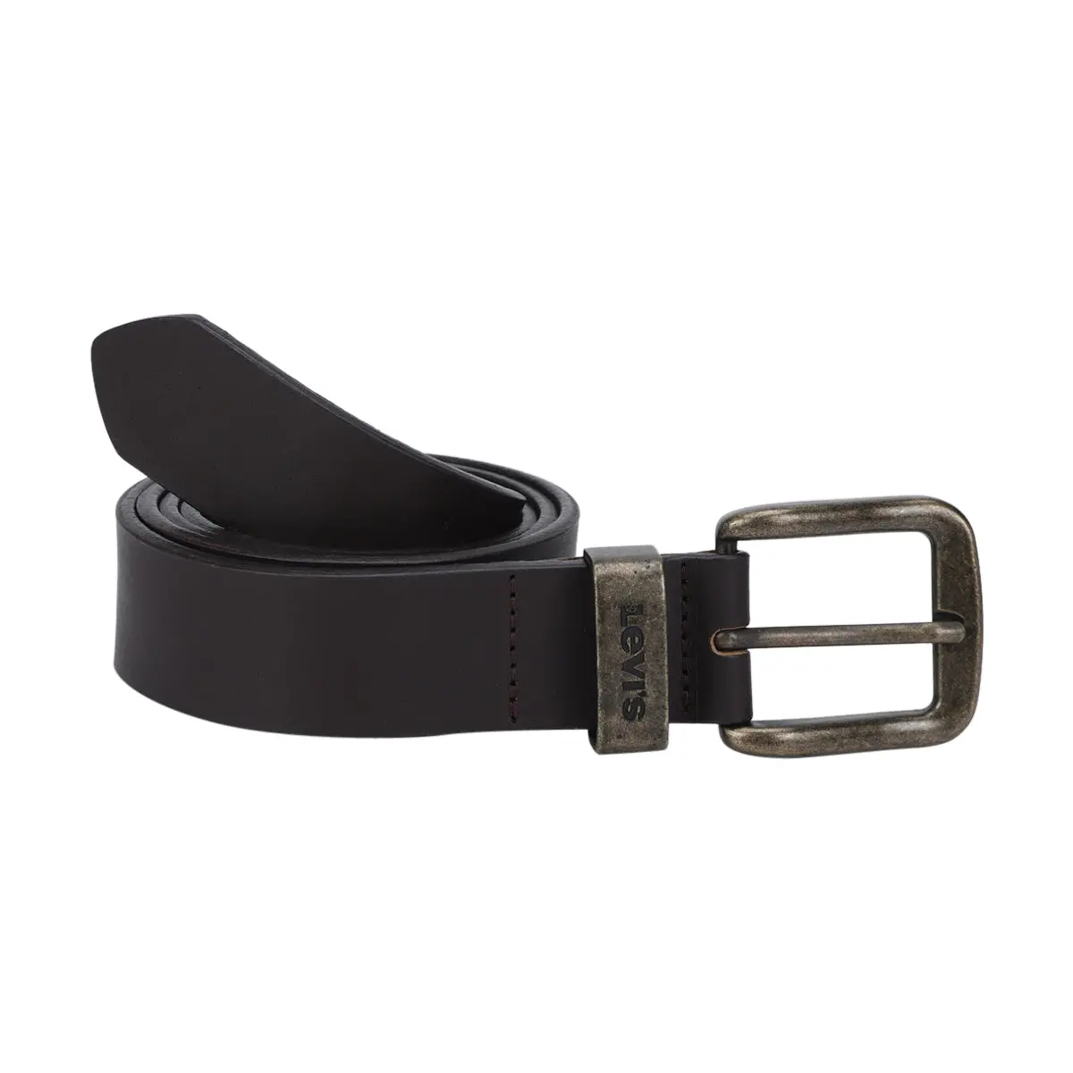 Men's Solid Brand Logo Belt 3
