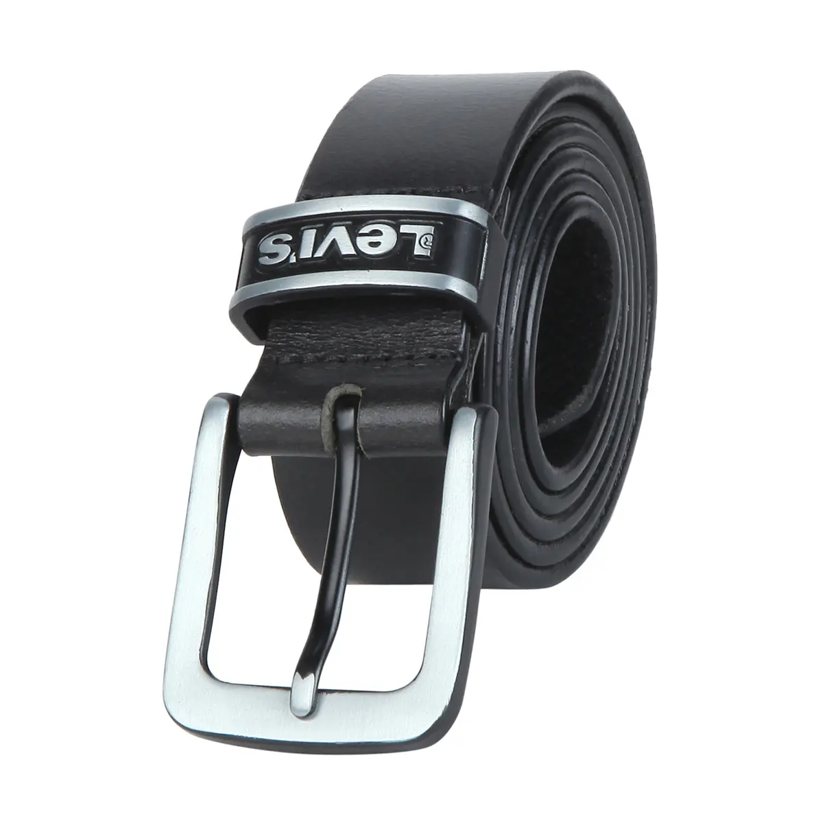 Men's Solid Black Belt 1