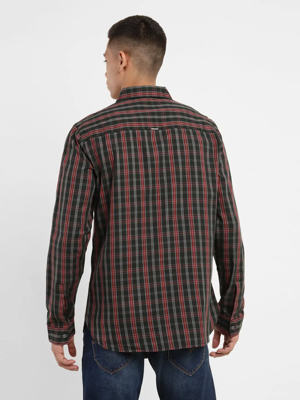 Men's Checked Slim Fit Shirt 3