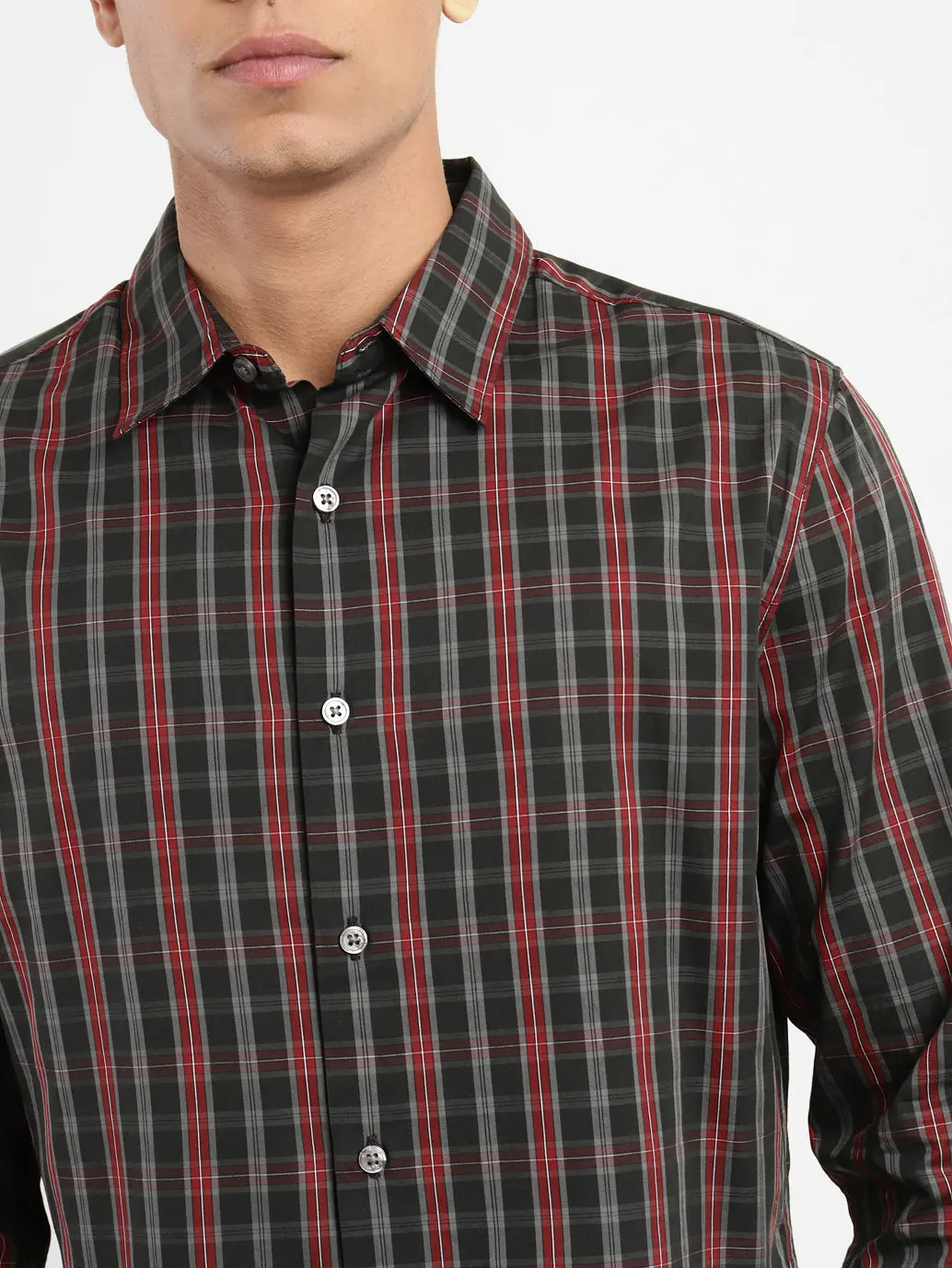 Men's Checked Slim Fit Shirt 5