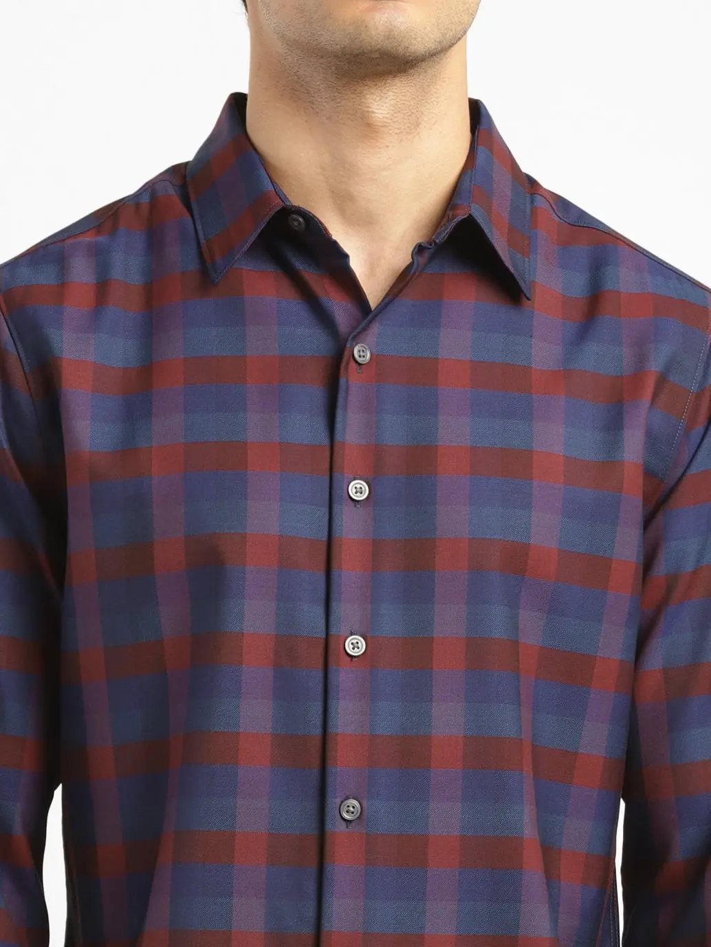 Men's Checkered Slim Fit Shirt 5