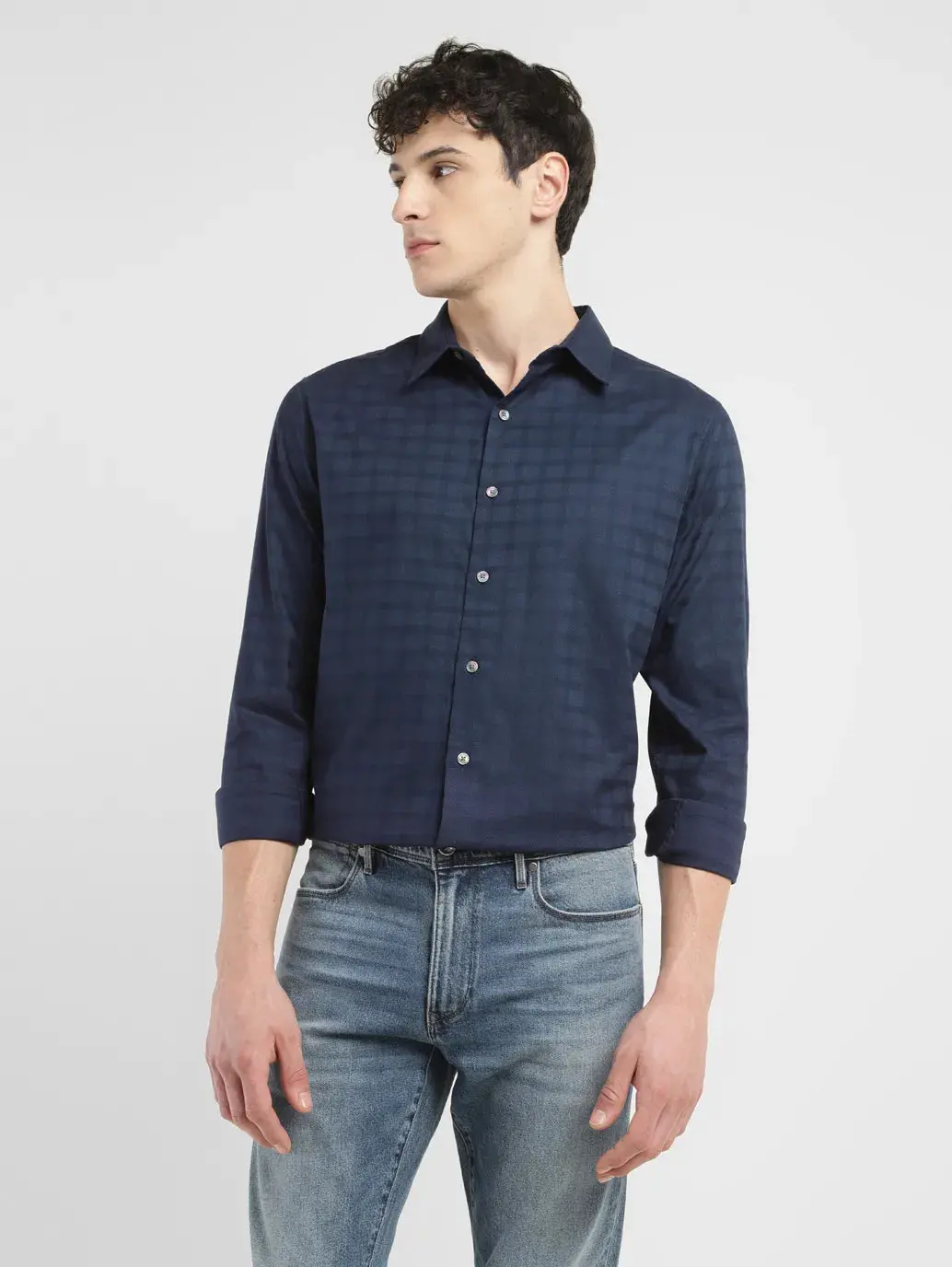 Men's Redloop Checkered Slim Fit Shirt 1