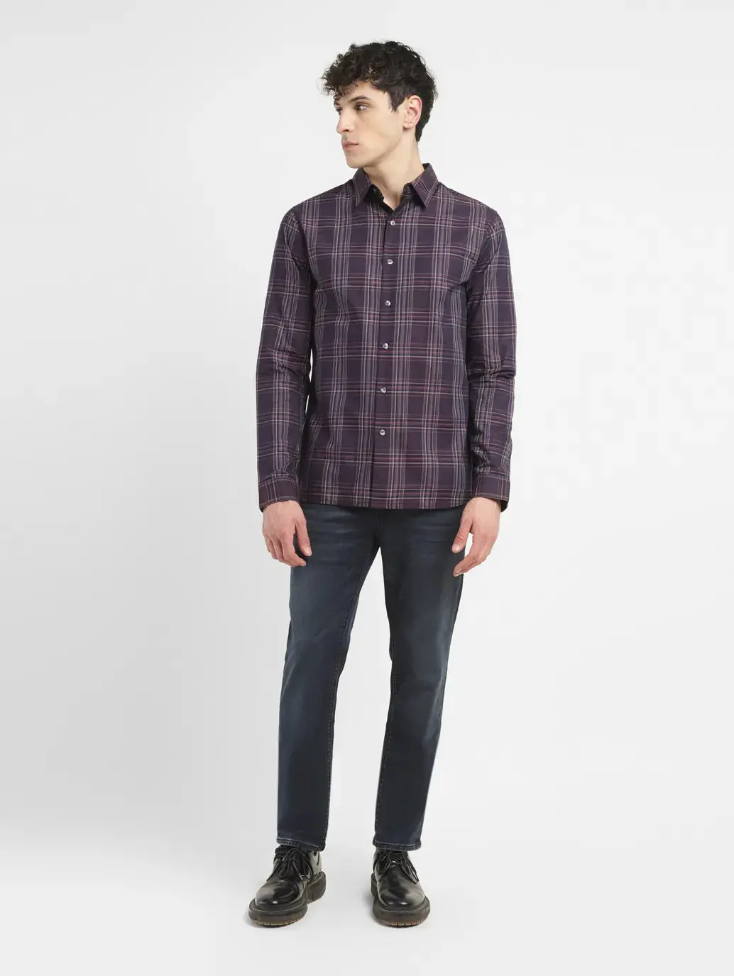 Men's Redloop Checkered Slim Fit Shirt 1