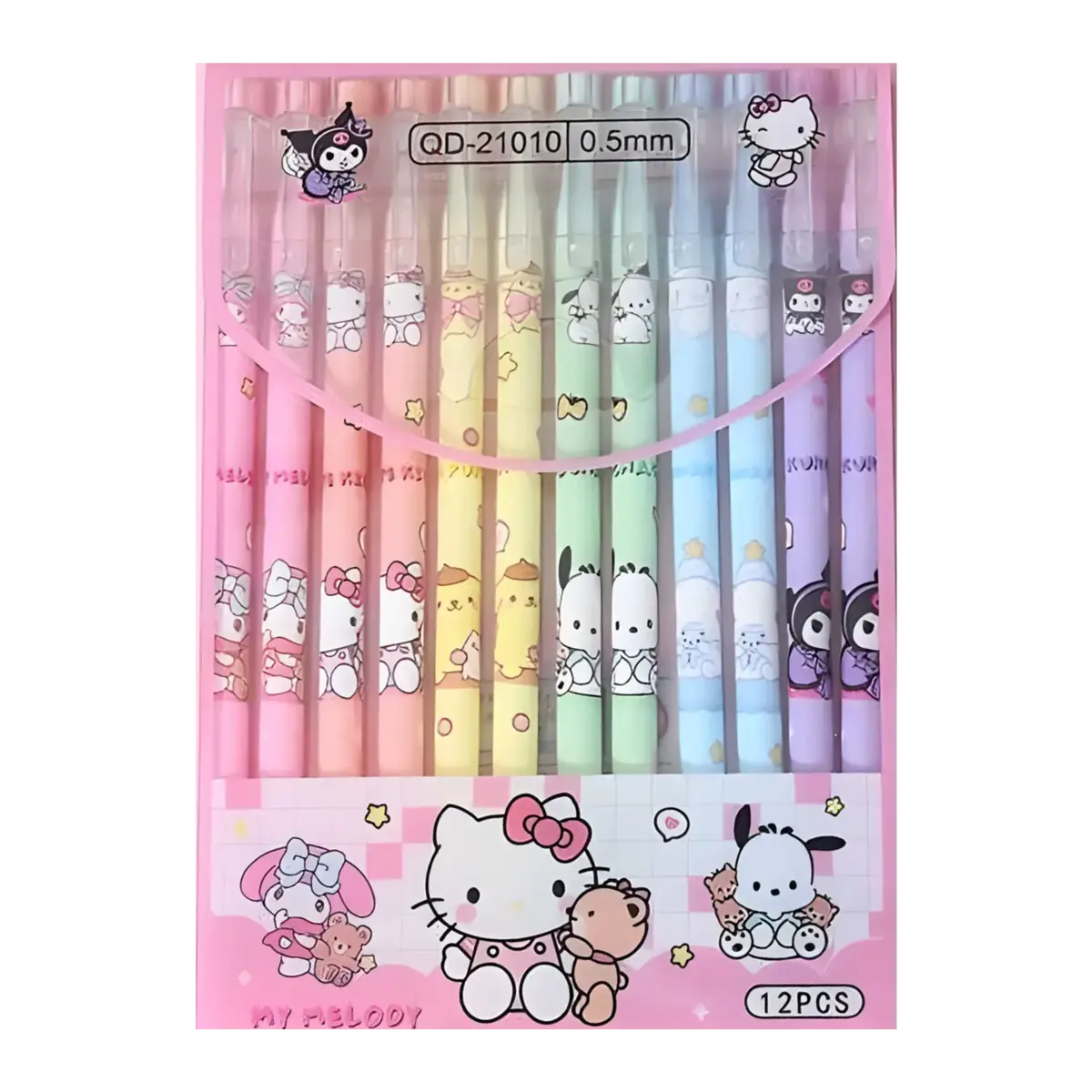Asian Pantry 12Pcs Sanrio Erasable Ballpoint Pen Set 1