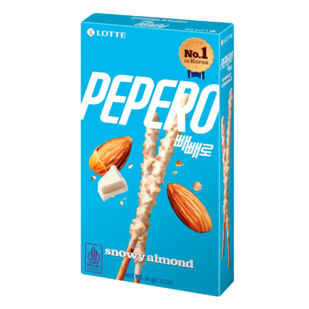 Lotte Pepero Snowy Almond 32G 1
