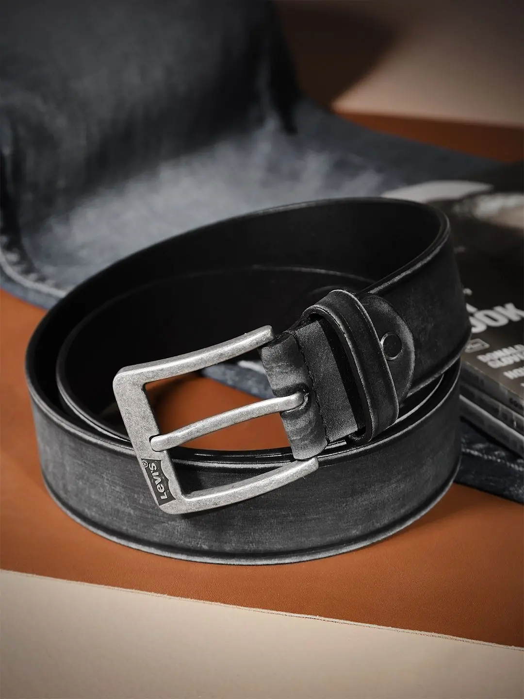 Men's Blue Solid Belt 1