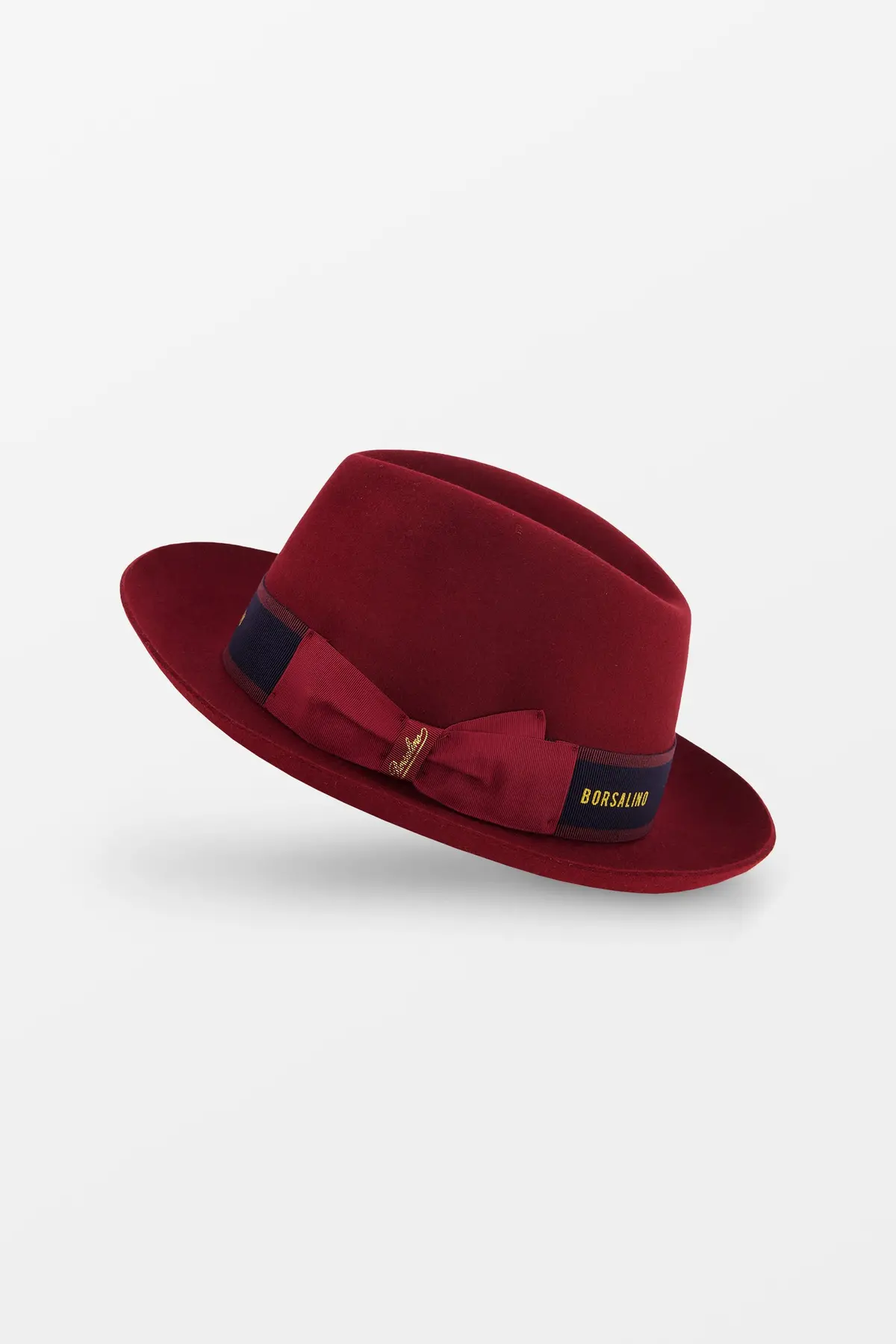 Borsalino Red Alessandria Rasato Tesa Media Hat 1