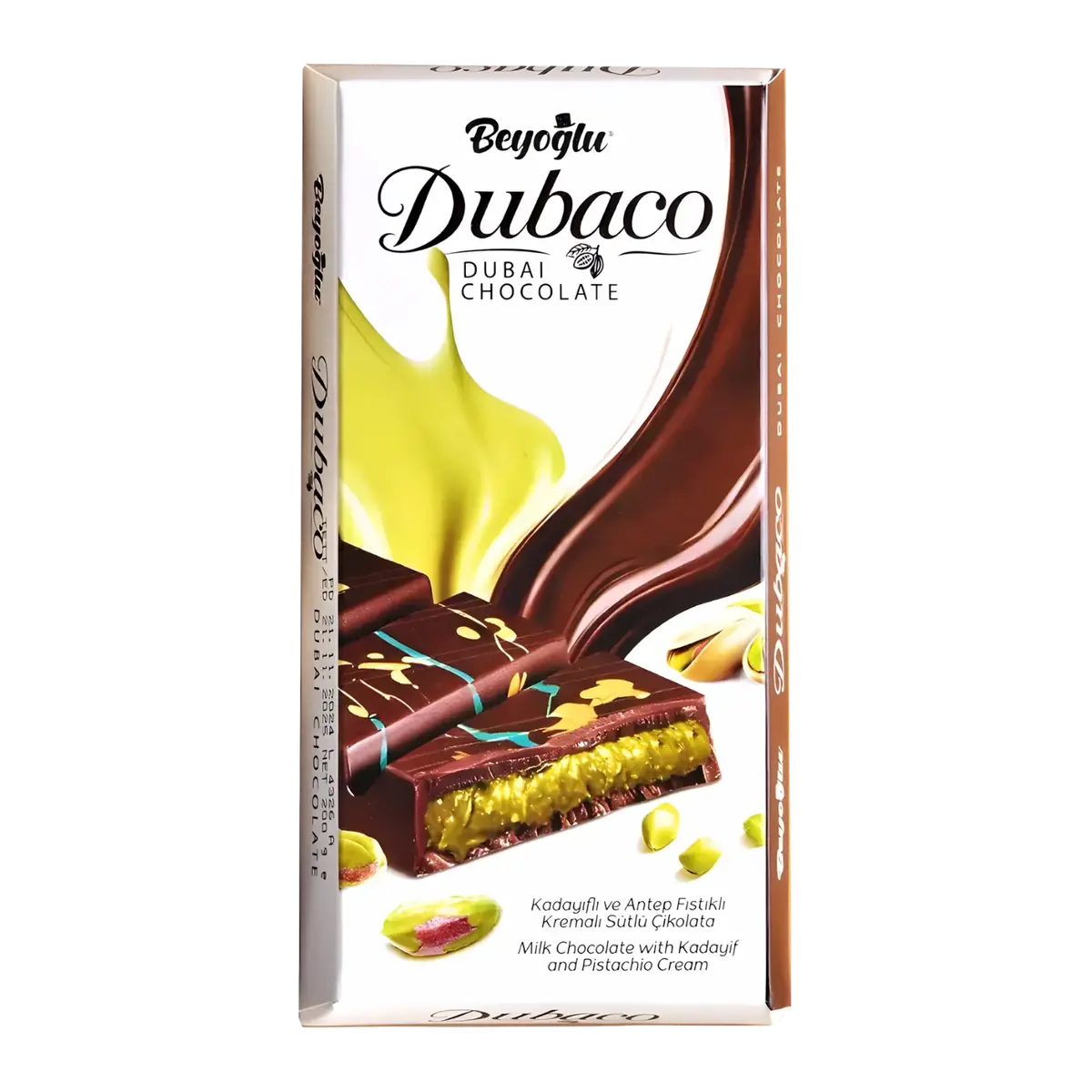Beyoglu Dubaco Dubai Pistachio Chocolate 95G 3