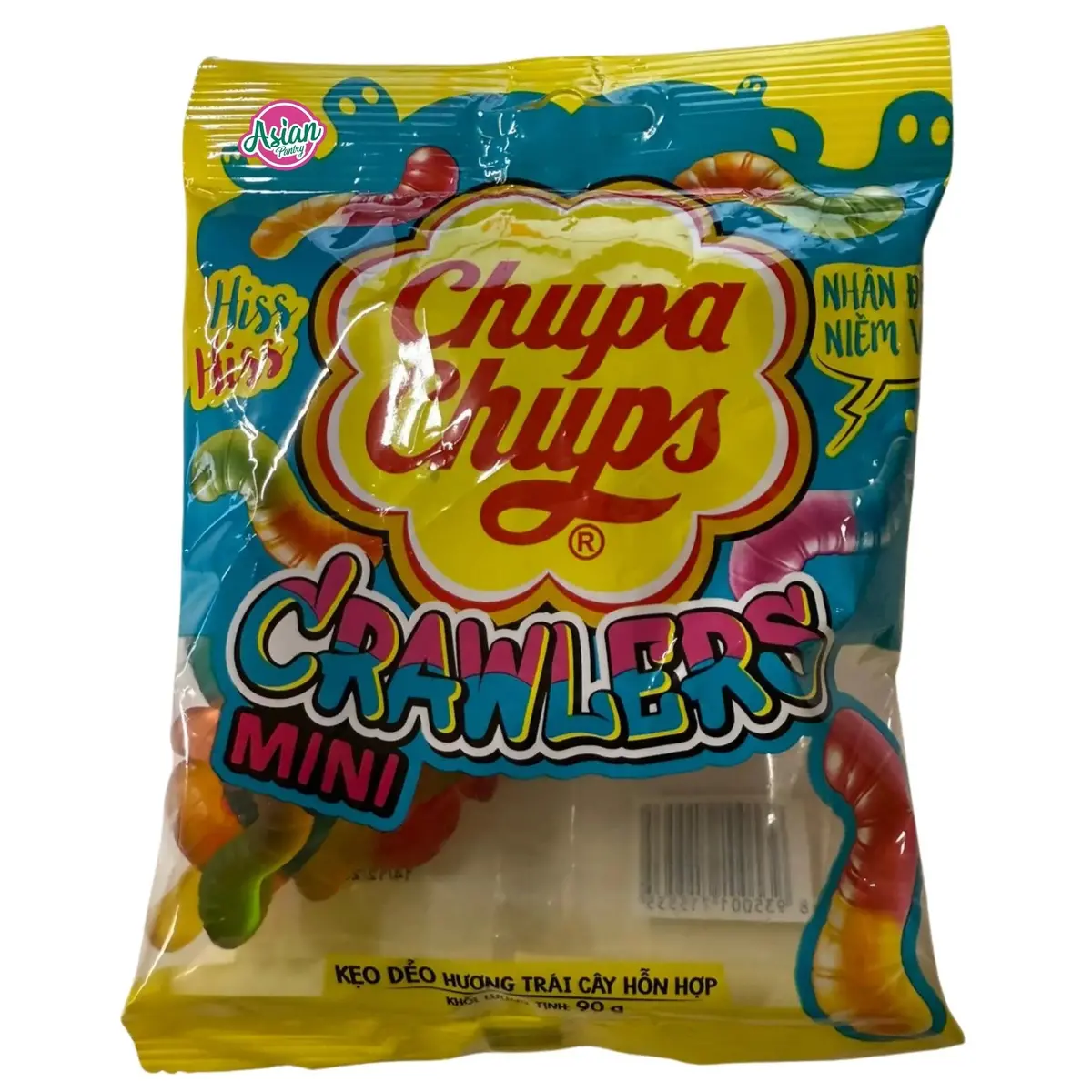 Chupa Chups Mini Crawlers Jelly Candy Assorted Fruit Flavour 90G (Bbd: 14/12/2025) 1