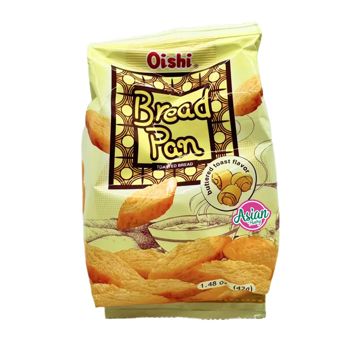 Oishi Bread Pan Buttered Toast Flavour 42G 1