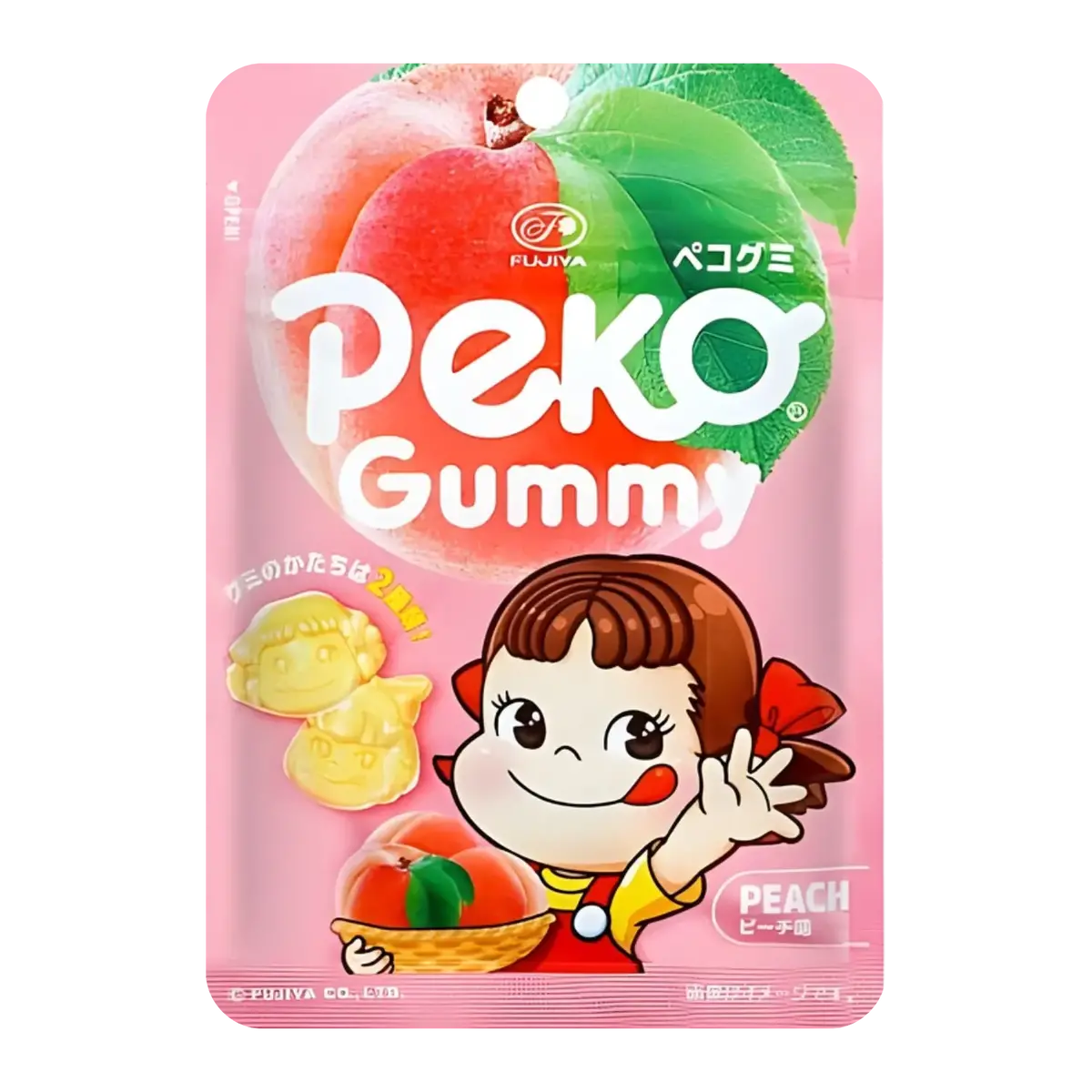 Fujiya Peko Gummy Peach Flavour 50G 1