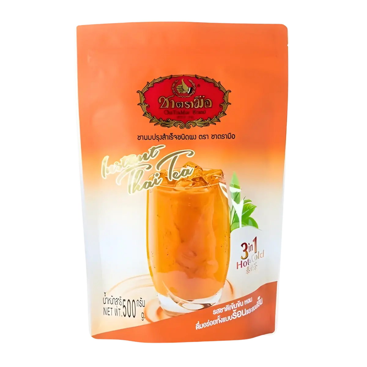 Chatramue Instant Thai Tea Hot & Cold 3In1 500G 1
