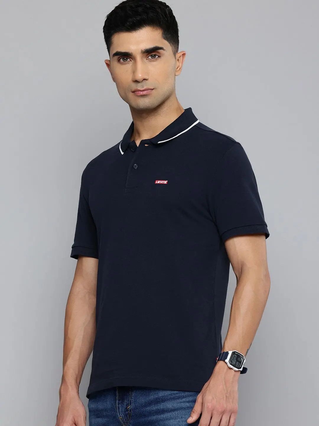 Men's Solid Polo T-Shirt 3