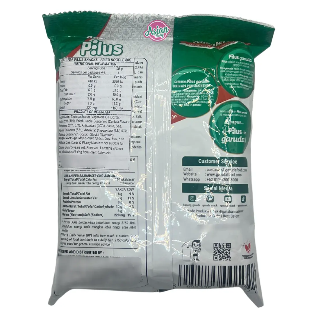 Garuda Pilus Mie Goreng/Fried Noodle Flavour 80G 2