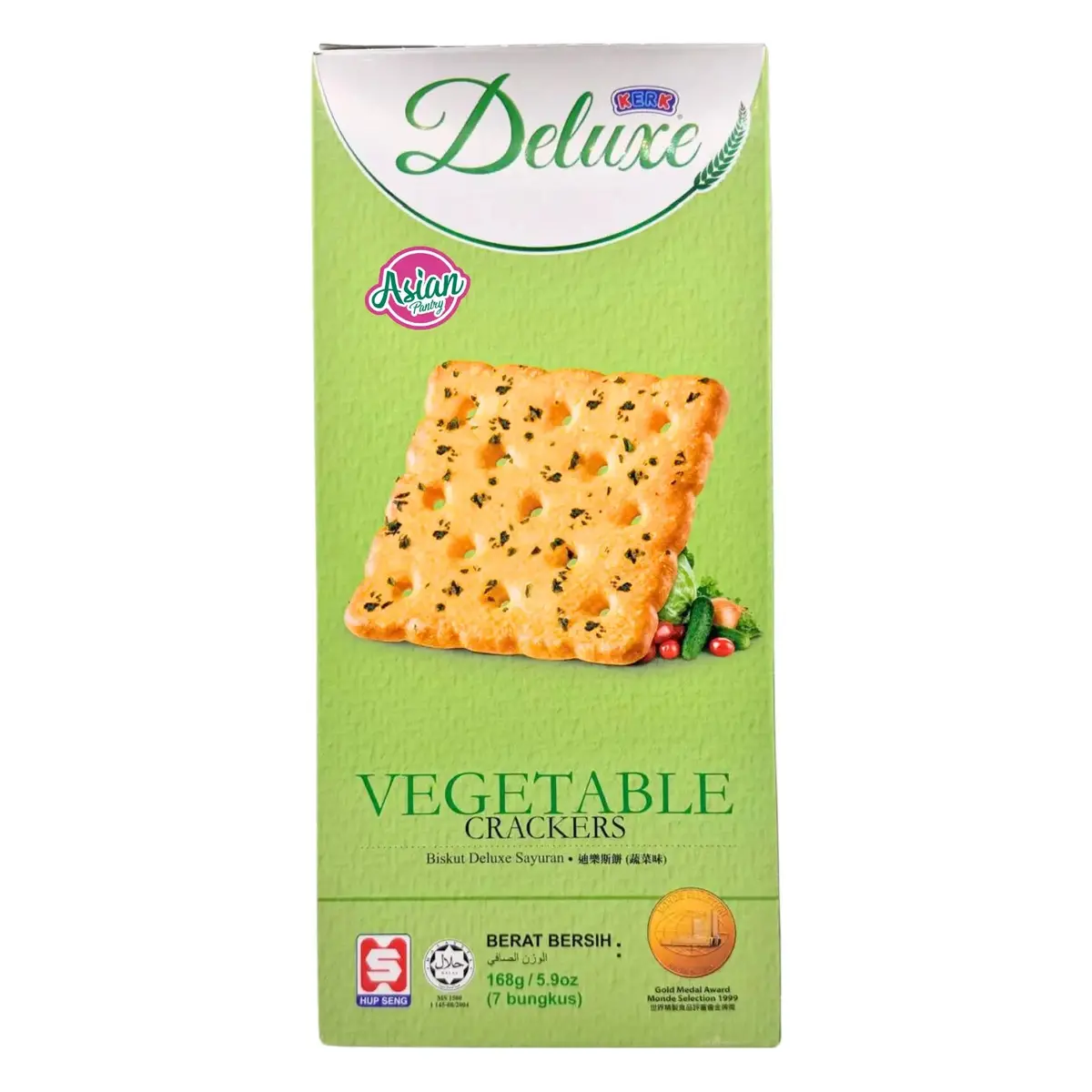 Deluxe Vegetable Crackers 168G 1