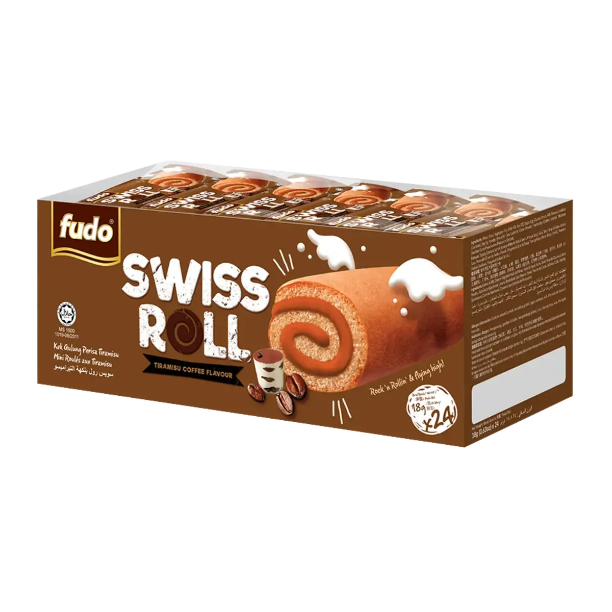 Fudo Swiss Roll Tiramisu 24Pk 1