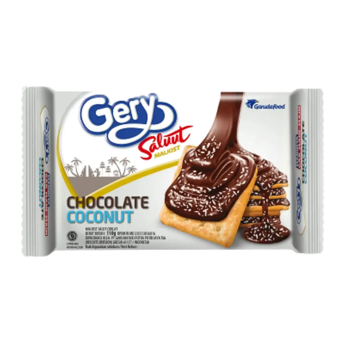 Gery Saluut Malkist Chocolate Coconut Biscuit 100G 1