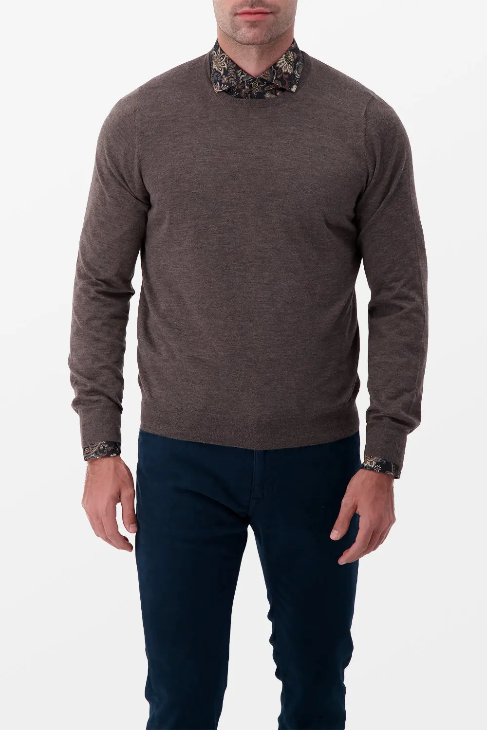 Barba Napoli Brown Cashmere Sweater 1