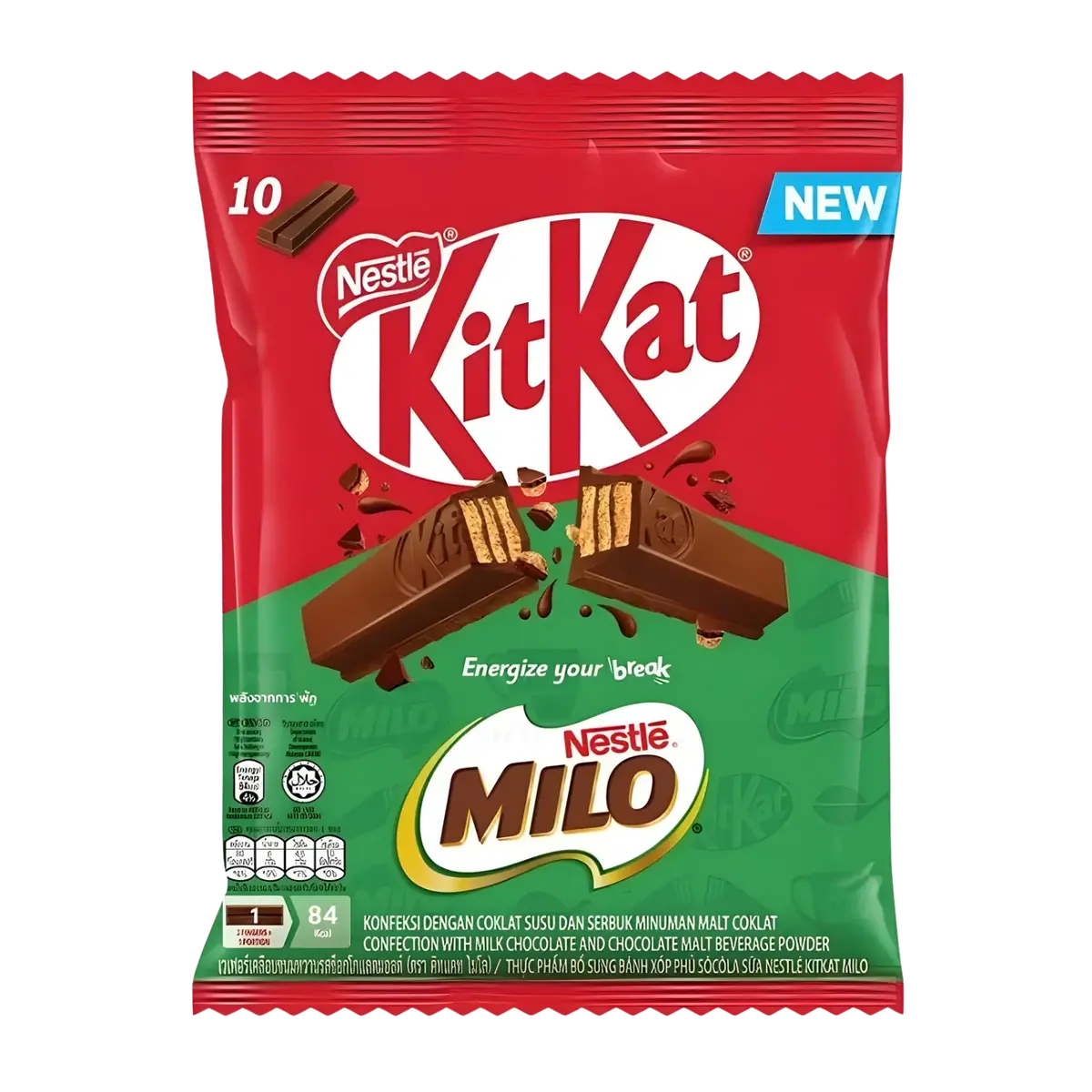 Nestle Kitkat Milo Share Bag 10Pk 160G 1