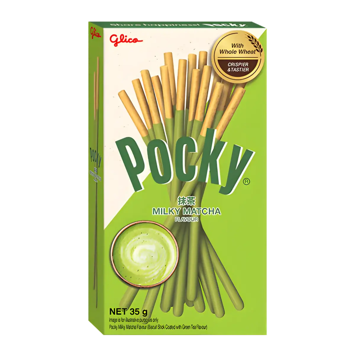 Glico Pocky Milky Matcha Flavour 35G 1