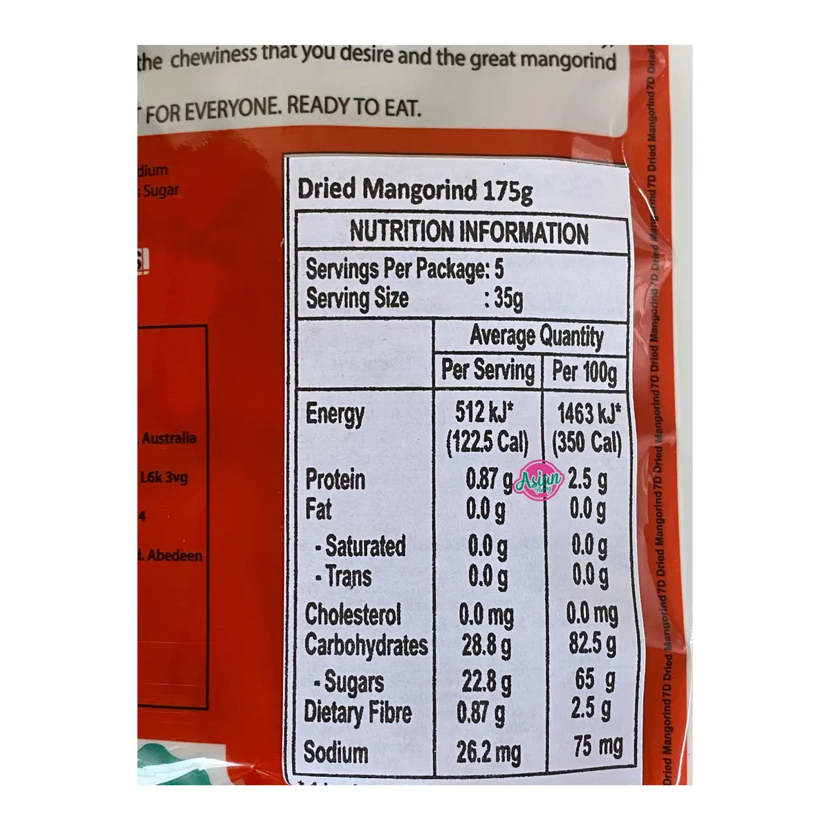 7D Dried Mangorind 175G 2