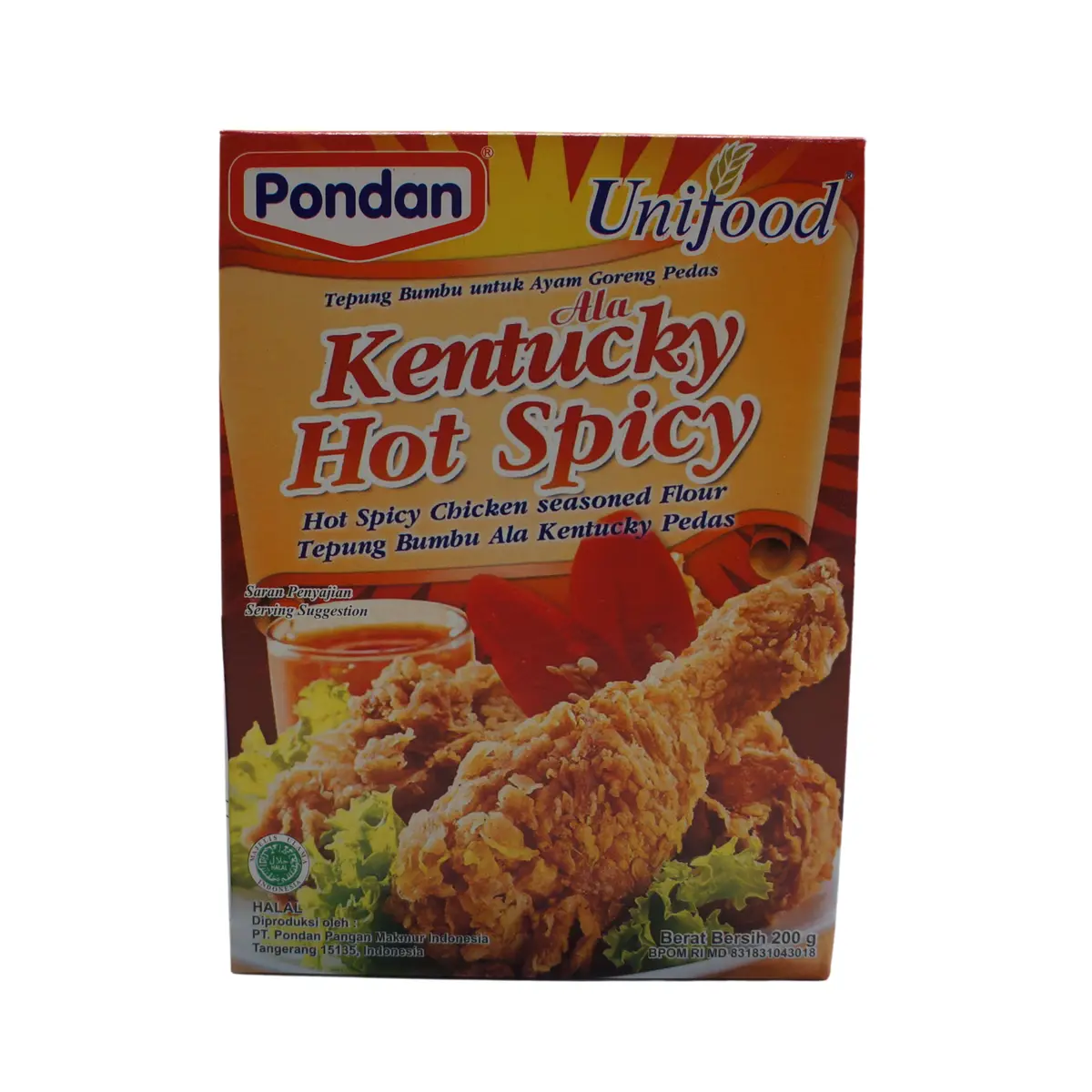 Unifood Kentucky Hot Spicy Flour Mix 200G 1