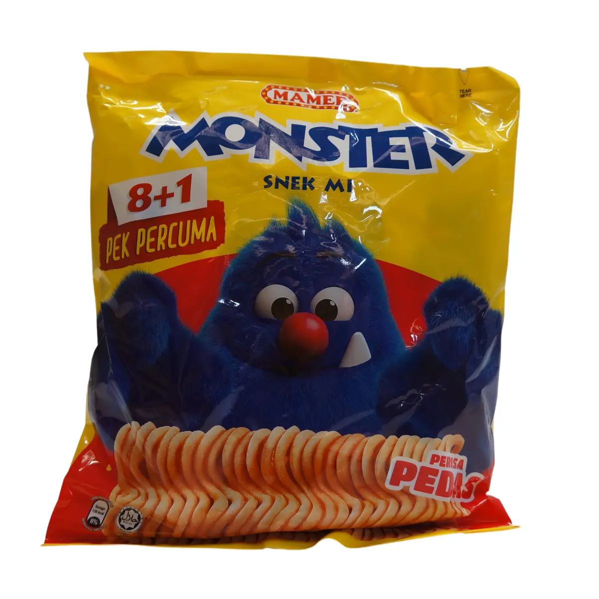 Mamee Monster Noodle Snack Spicy 8Pk 200G 1