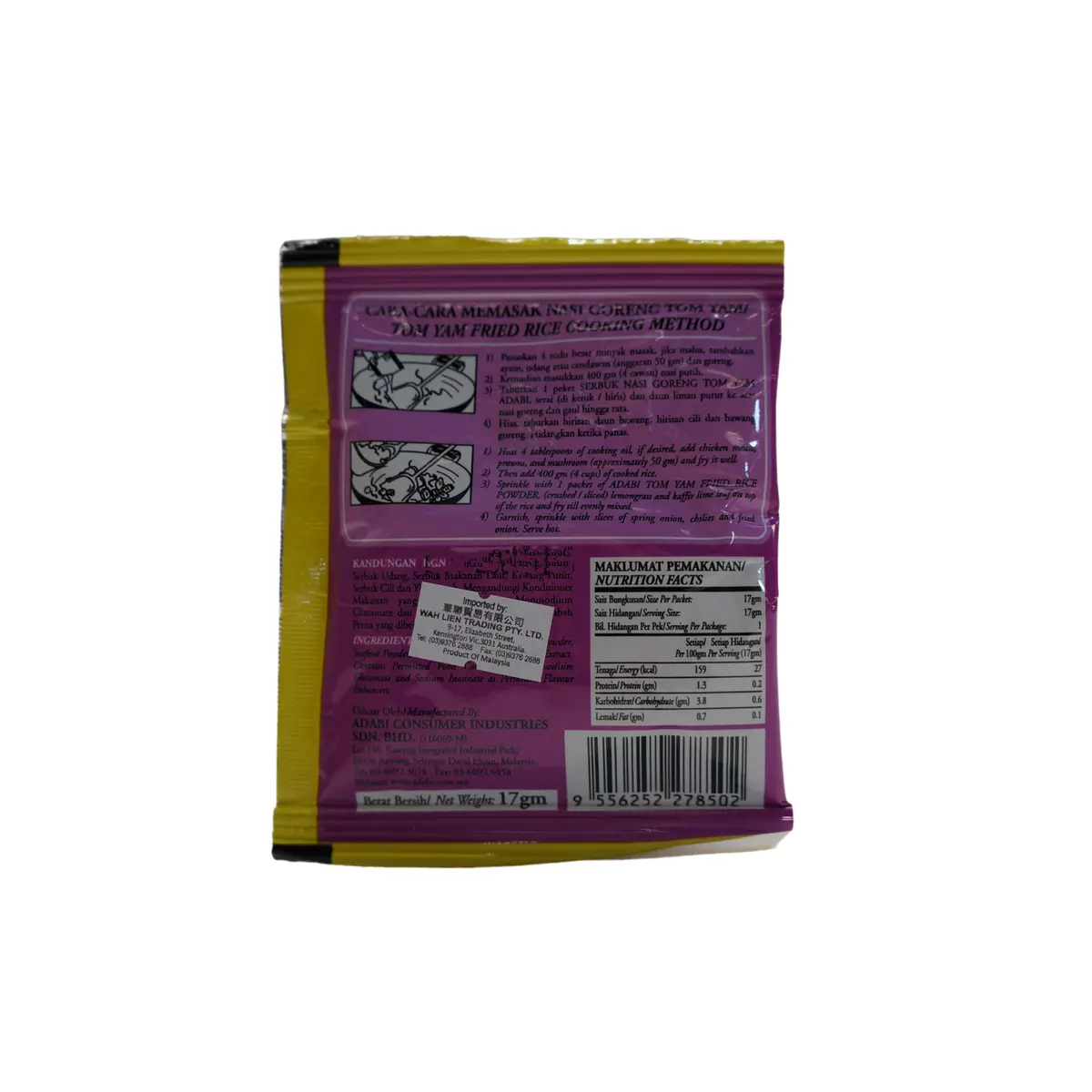 Adabi Tom Yam Nasi Goreng Powder 17G 2