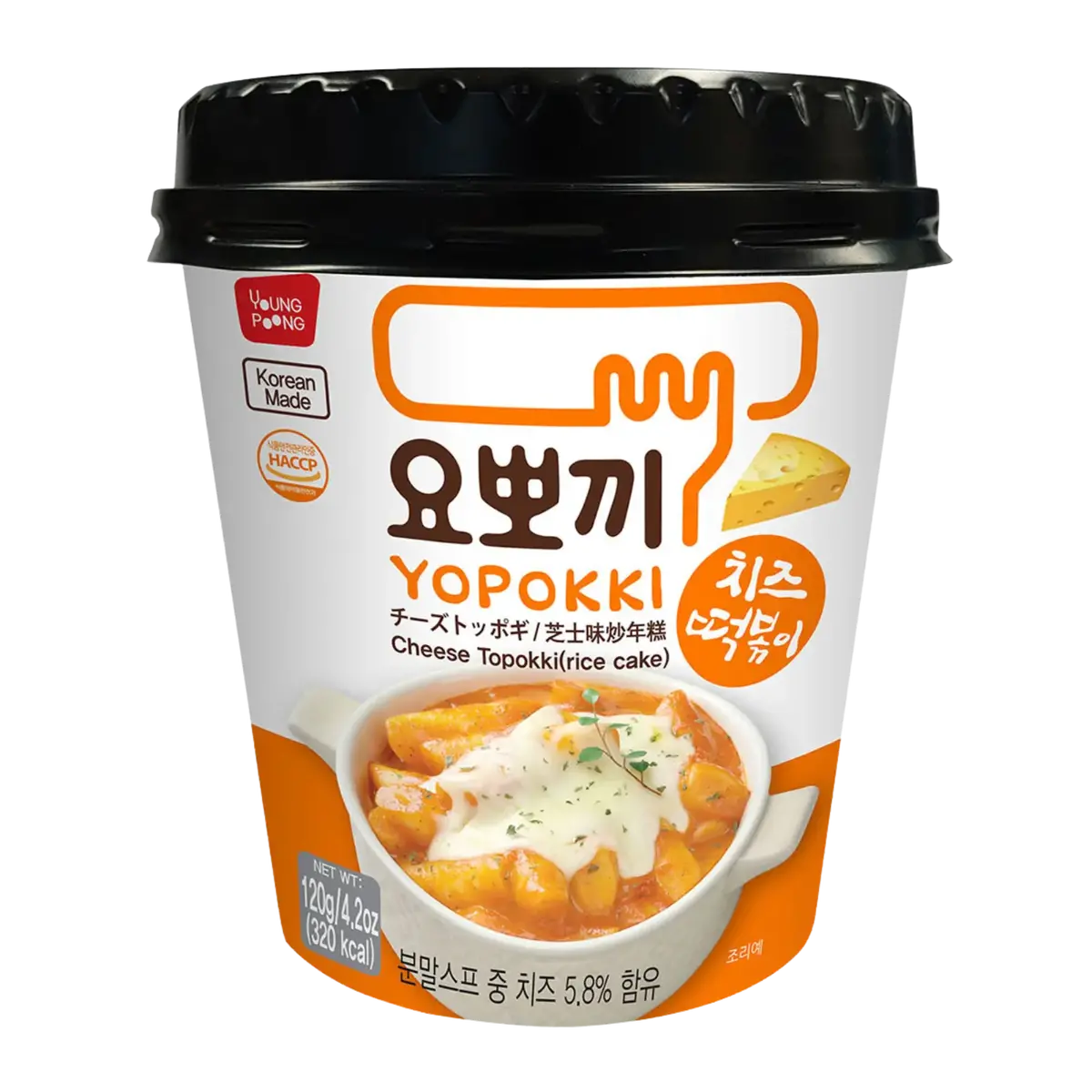 Yopokki Cheese Tteokbokki Cup 120G 1
