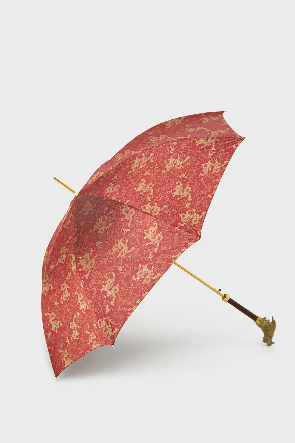 Pasotti Burgundy/Golden Dragons Umbrella 1
