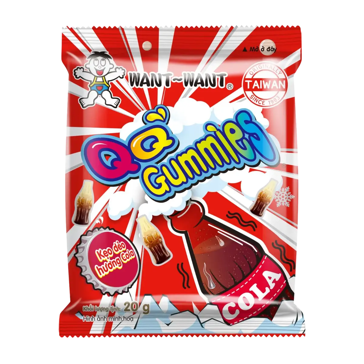 Want Want Qq Gummies Cola Flavour 70G 1