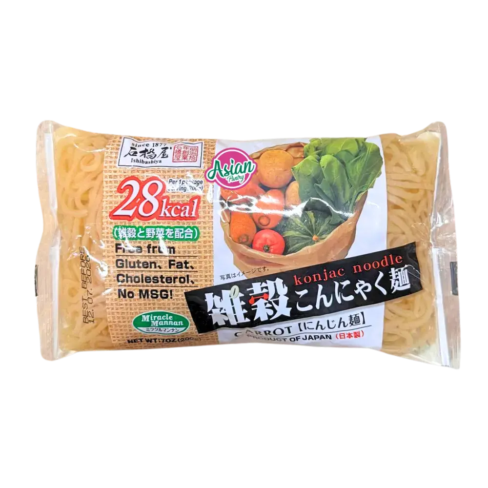 Ishibashiya Konjac Noodles Carrot 200G 1