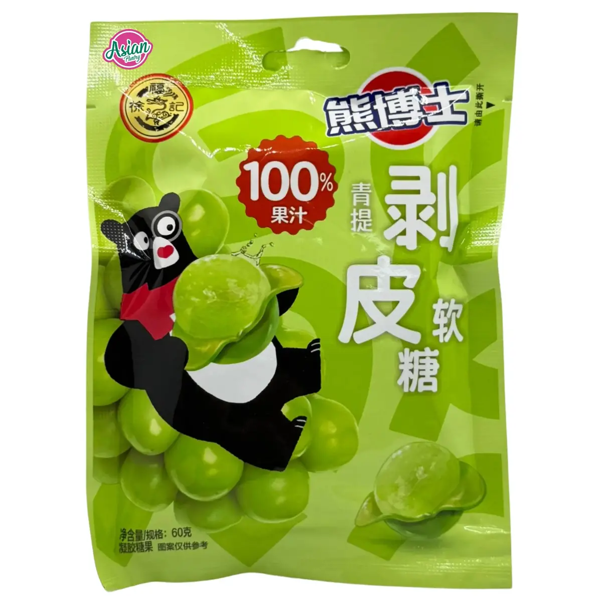 Dr. Bear Fruit Jelly Green Grape Flavour 60G 1