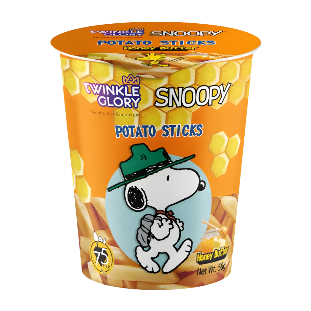 Twinkle Glory Snoopy Potato Snacks Honey Butter Flavour 50G 1