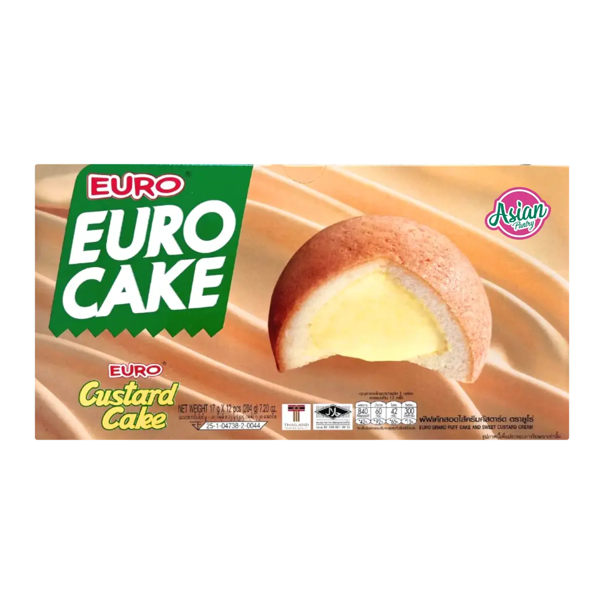 Euro Custard Cake 12Pc 204G 1