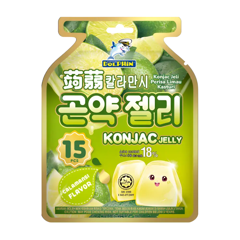 Dolphin Konjac Jelly Calamansi Flavour 15Pcs 300G 1
