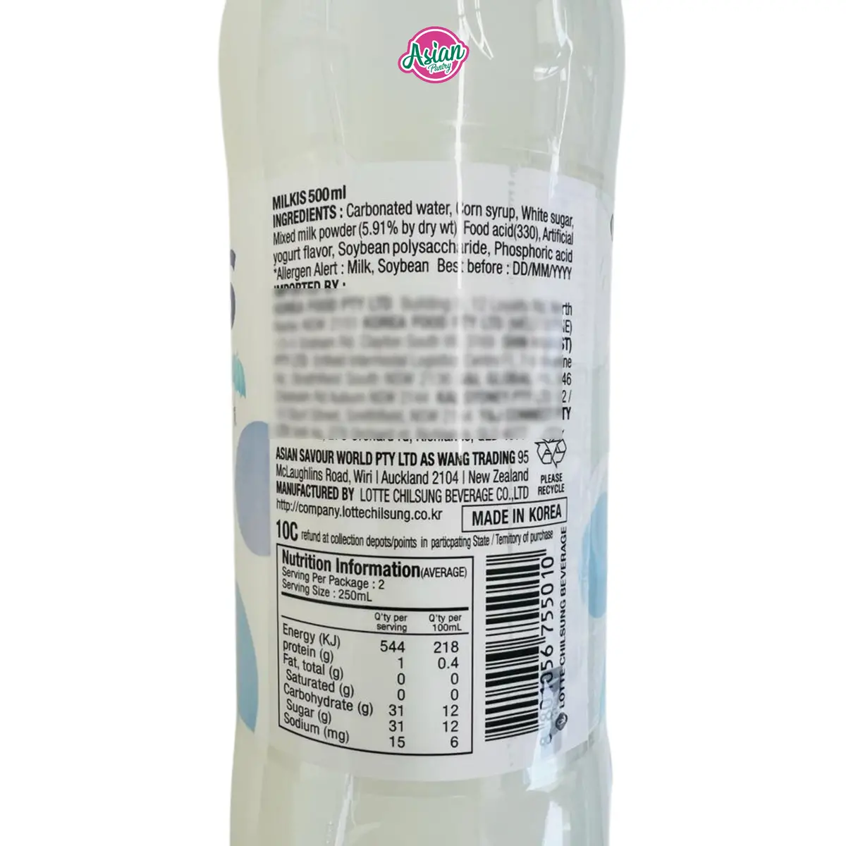 Lotte Milkis Soda Beverage 500Ml 2