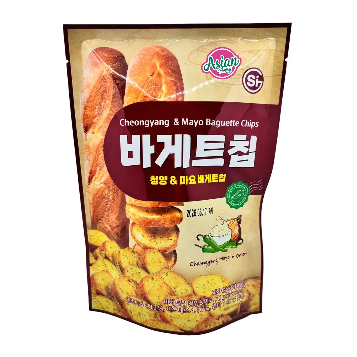 Si Baguette Chips Spicy Mayo 70G (Bbd: 17/03/2026) 1