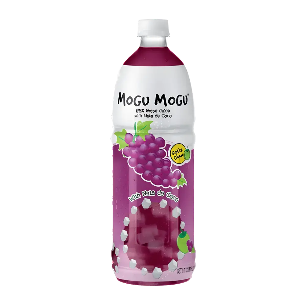 Mogu Mogu Grape Juice With Nata De Coco 1L 1