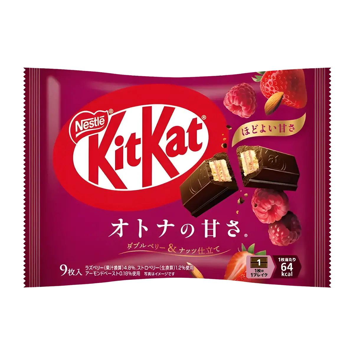 Nestle Kitkat Double Berry Chocolate & Nut 9Pcs 101.7G 1