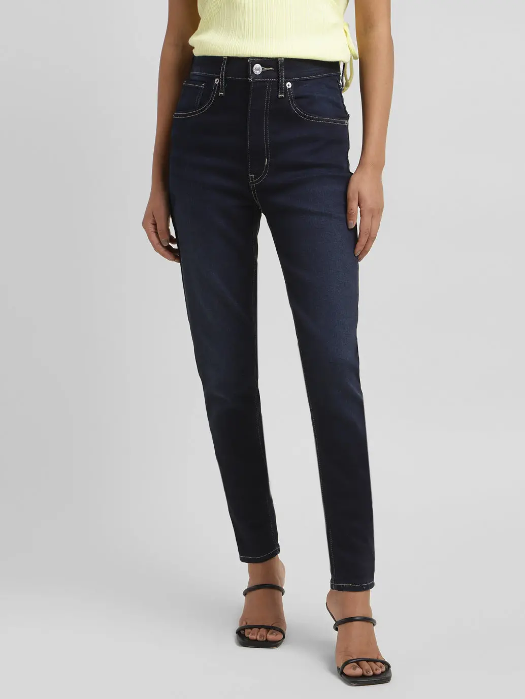 Women's Blue Mile High Wide Leg Fit High Rise Jeans 1