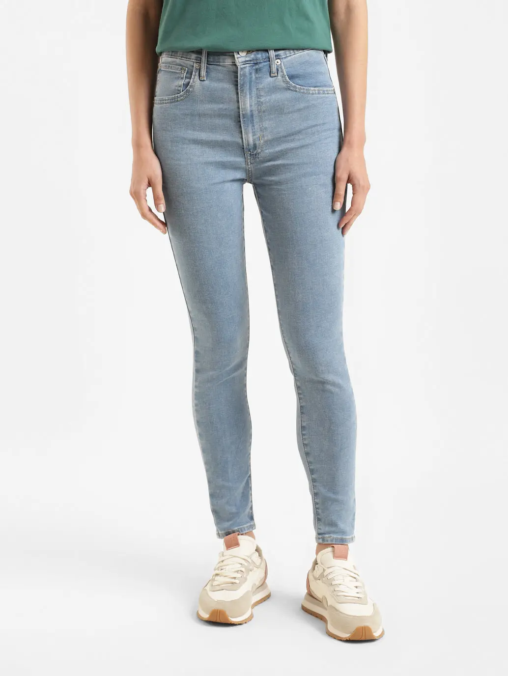 Women's Blue Mile High Wide Leg Fit High Rise Jeans 1